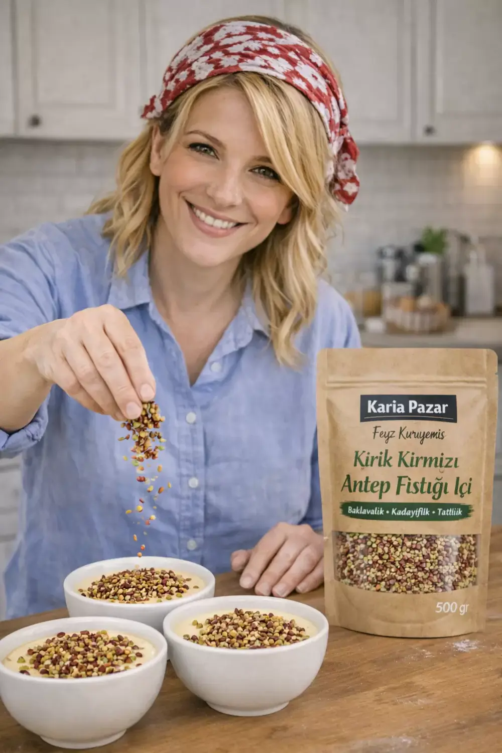Baklavalık Kırık Kırmızı Antep Fıstığı İçi 100 Gr Tatlılık