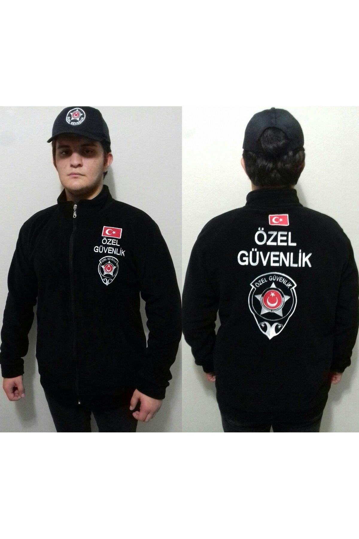BAKMADAN GEÇME-ÖZEL GÜVENLİK POLAR MONT AL-YAZILARI NAKIŞ İŞLEMEL