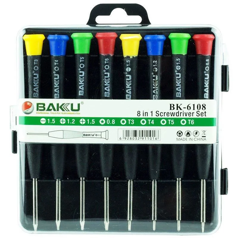 Baku BK-6108 Hassas 8 Parça Tornida Seti