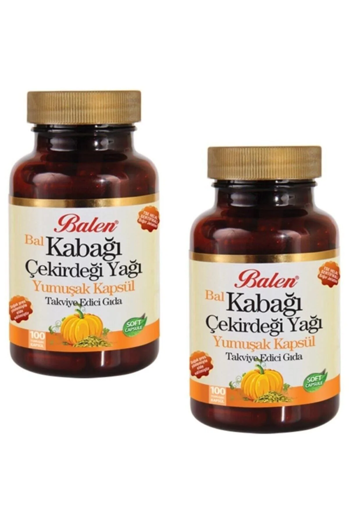 Bal Kabağı Çekirdeği Yağı Yumuşak Kapsül 1380mg*100 2 Adet