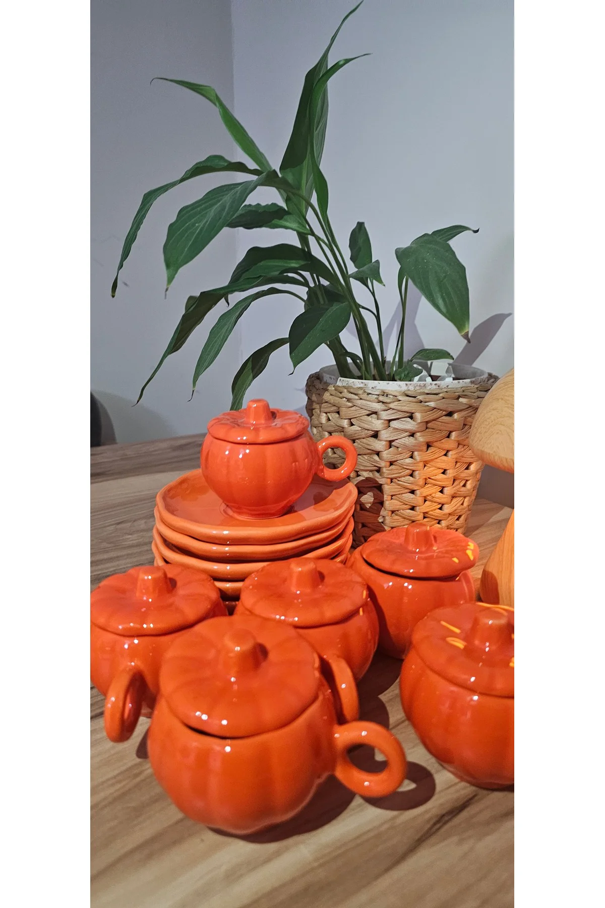 Bal Kabağı Fincan 6'lı Set