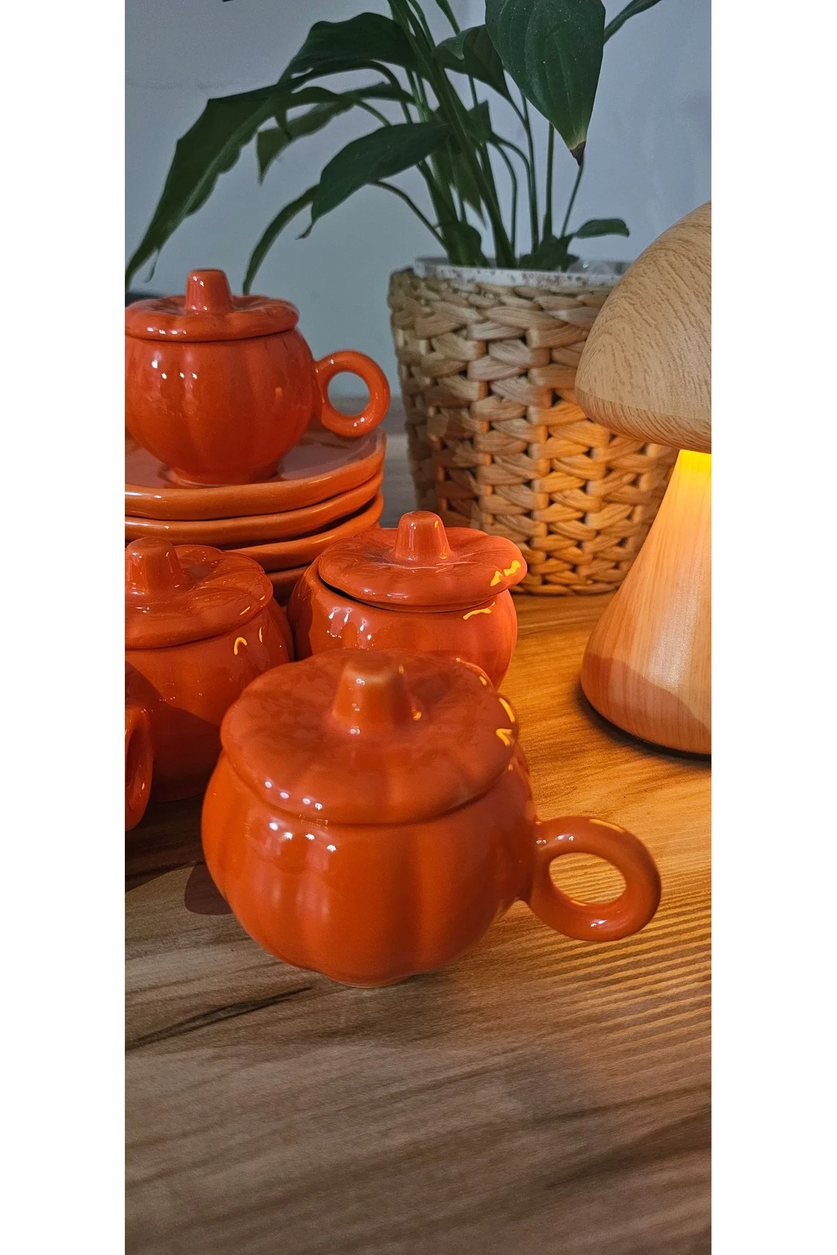 Bal Kabağı Fincan 6'lı Set