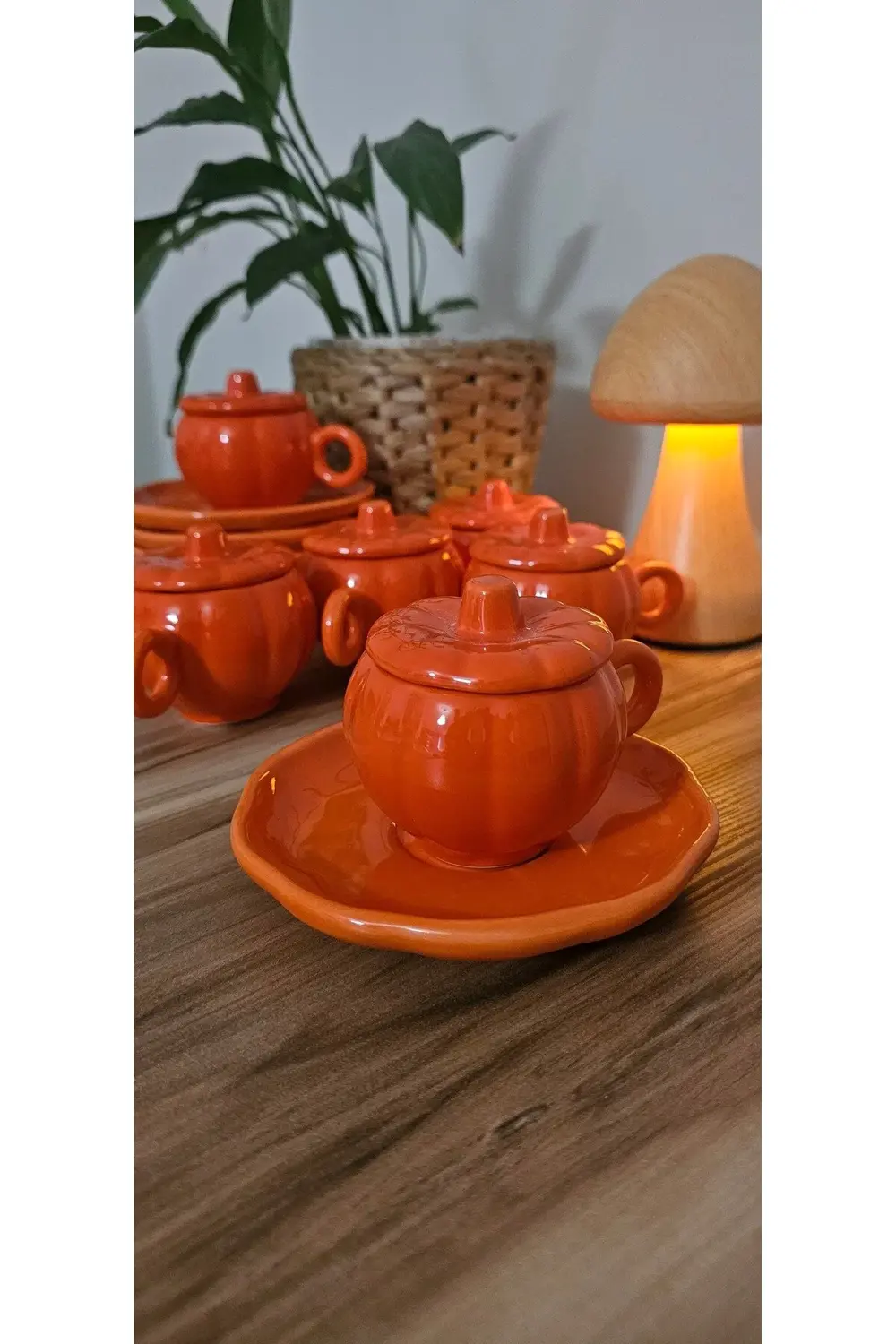 Bal Kabağı Fincan 6'lı Set