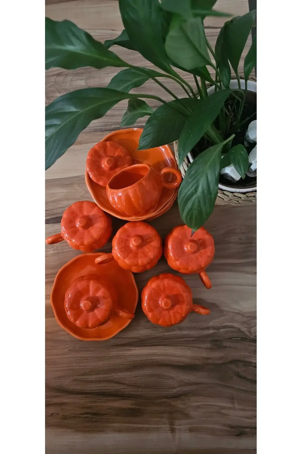 Bal Kabağı Fincan 6'lı Set