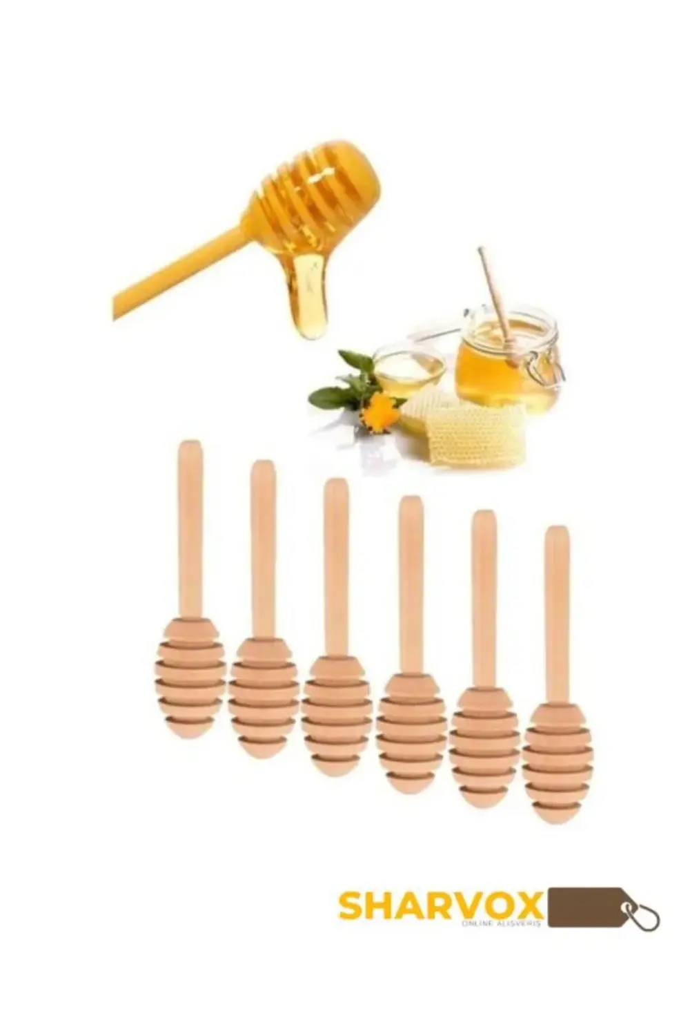 Bal Kaşığı 6'lı Set – Dayanıklı ve Şık Tasarımlı, Mutfak İçin Pra Bal Kaşığı 6'lı Set – Dayanıklı ve Şık Tasarımlı, Mutfak İçin Pra