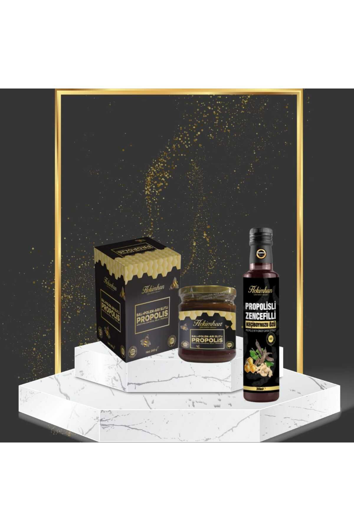 Çare Burada Bal Polen Ari Sütü Propolis 240 Gr Propolisli Zencefilli Keçiboyn