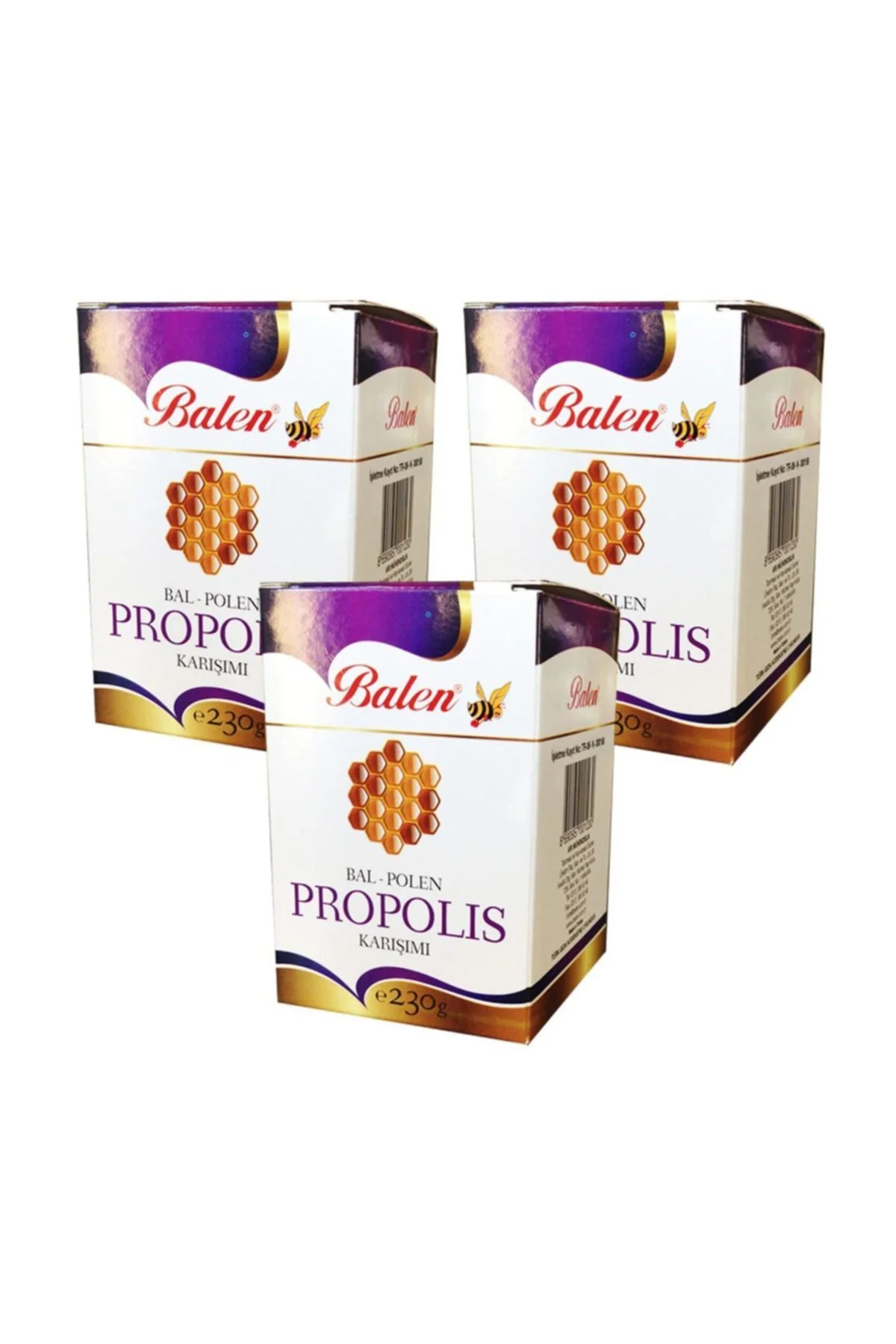 Bal & Polen & Propolis Karışımı 230 Gr X 3 Adet