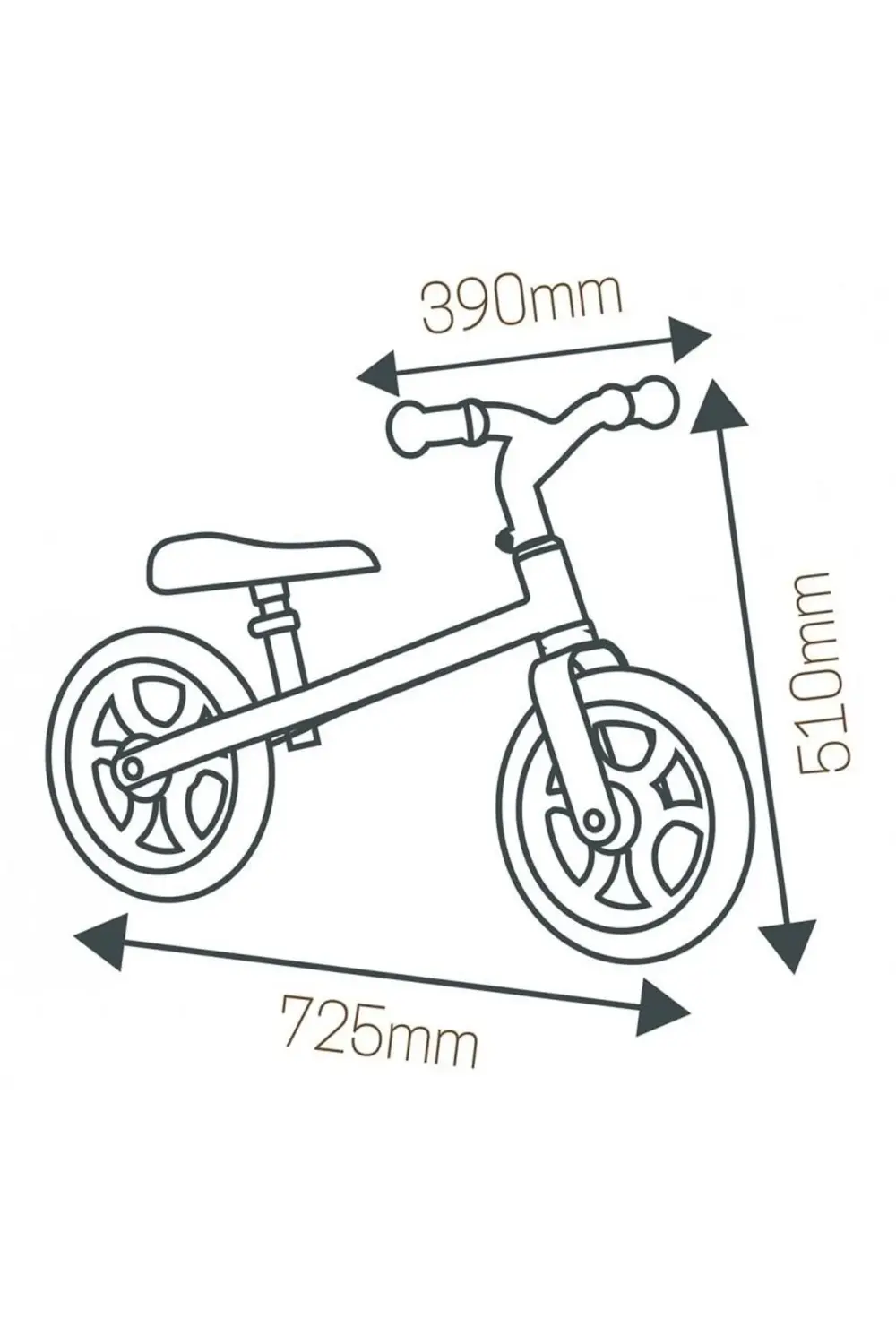 Balance Denge Bisikleti - Bej 770210
