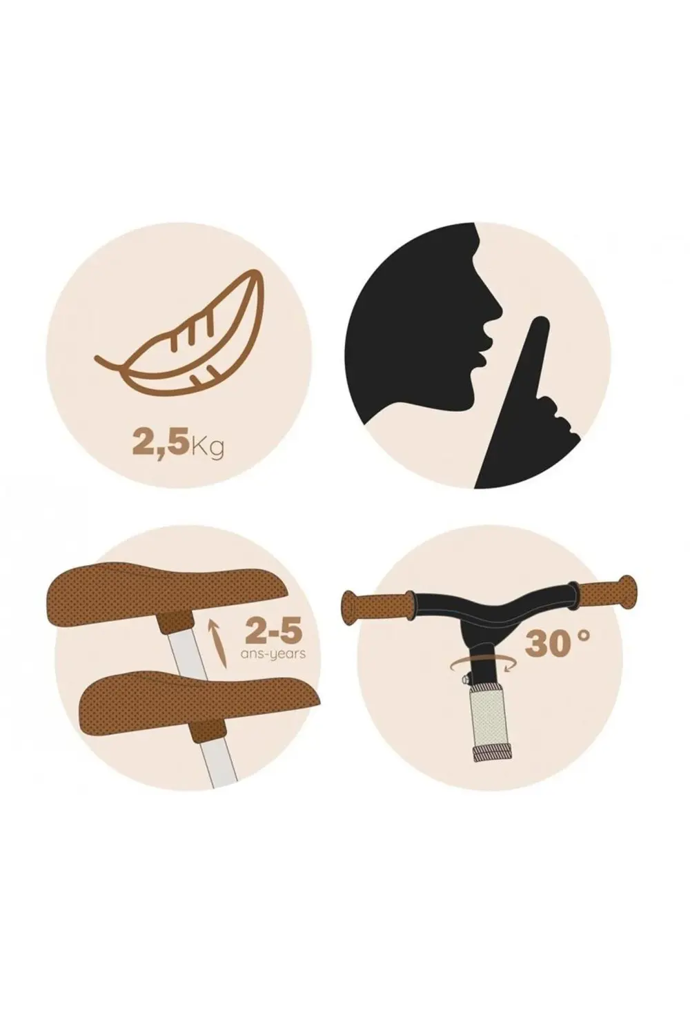 Balance Denge Bisikleti - Bej 770210