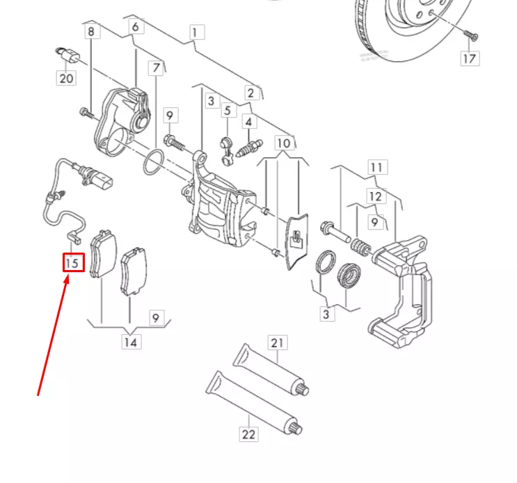 Balata Sensörü - 1 Adet (4U)(37347VV)(80A615121)