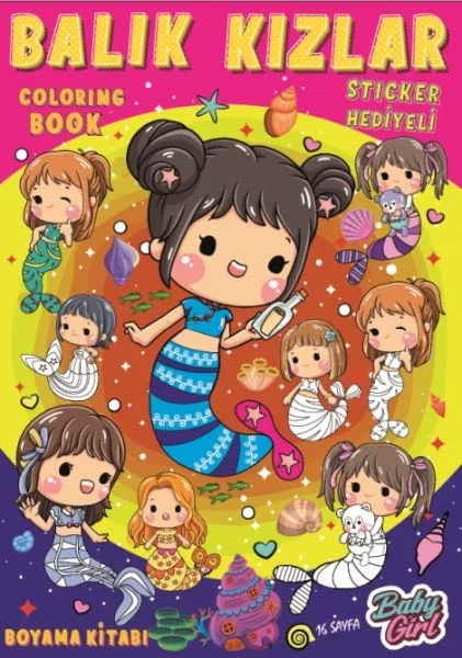Balık Kızlar Boyama Kitabı Popsticker Fiyatı, Yorumları ve Özellikleri
