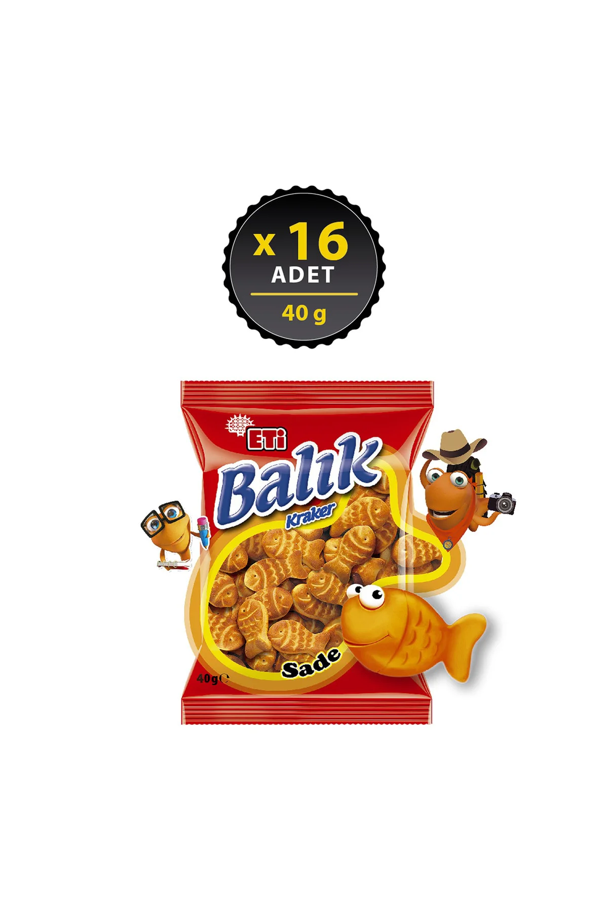 Balık Kraker 40 g x 16 Adet
