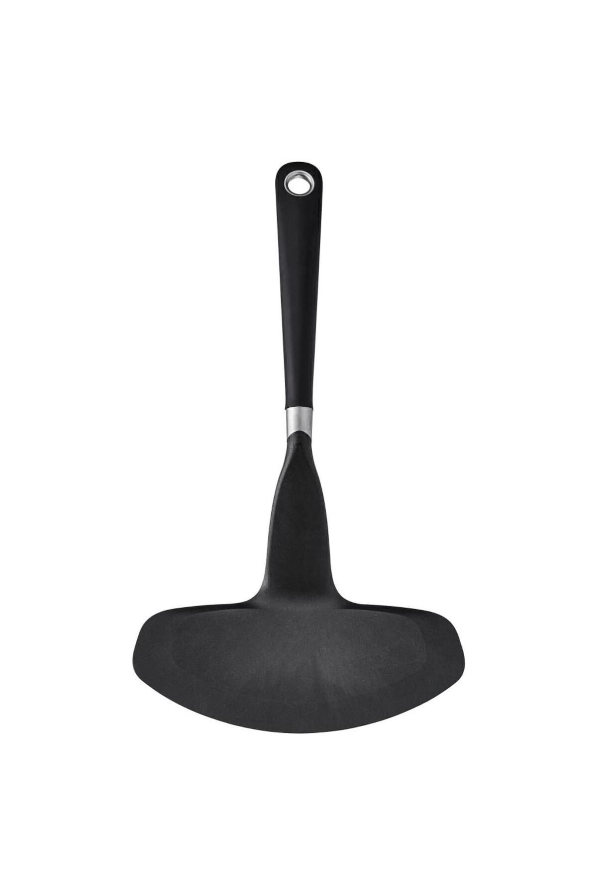 İkea Balik Krep Omlet Geniş Spatula Asilabilir Uzunluk: 32 Cm Siyah Re