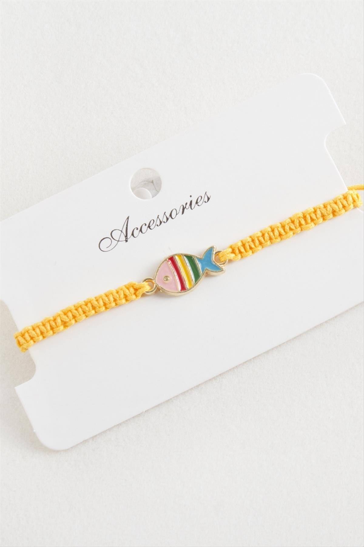 Balık Makrome Örgülü Bileklik