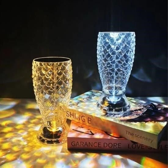 Balık Süzgeç Model USB Şarjlı Kumandalı 16Farklı Işık Modlu Masa