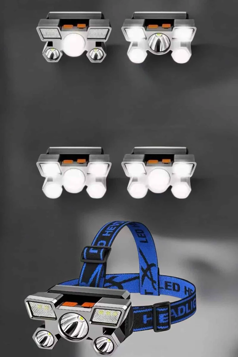 Balıkçı Kafa Lambası Led Işık - 4 Mod, Esnek ve Ayarlanabilir, IPX5 Su Geçirmez