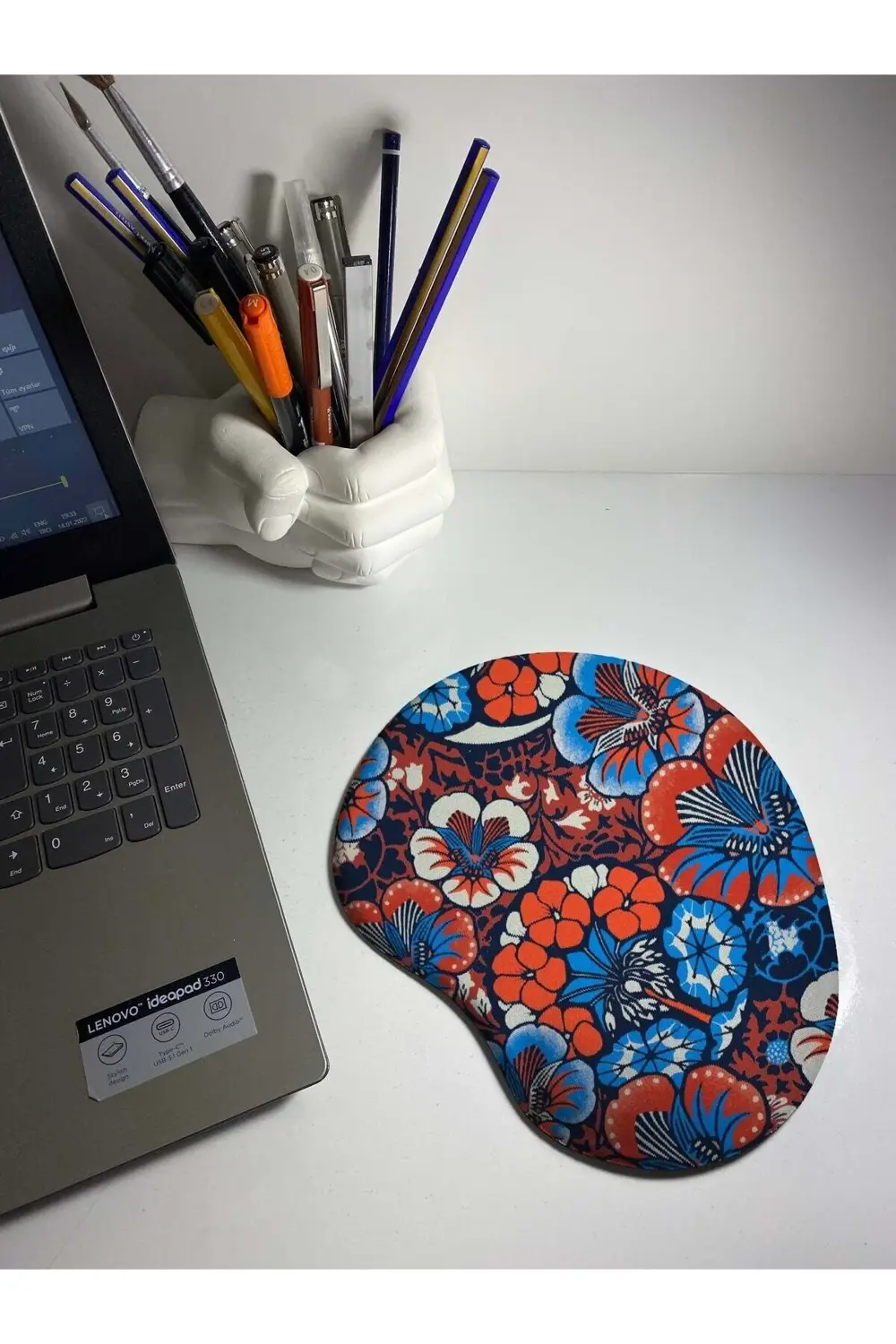Balinese Baskılı Bilek Destekli Mouse Pad