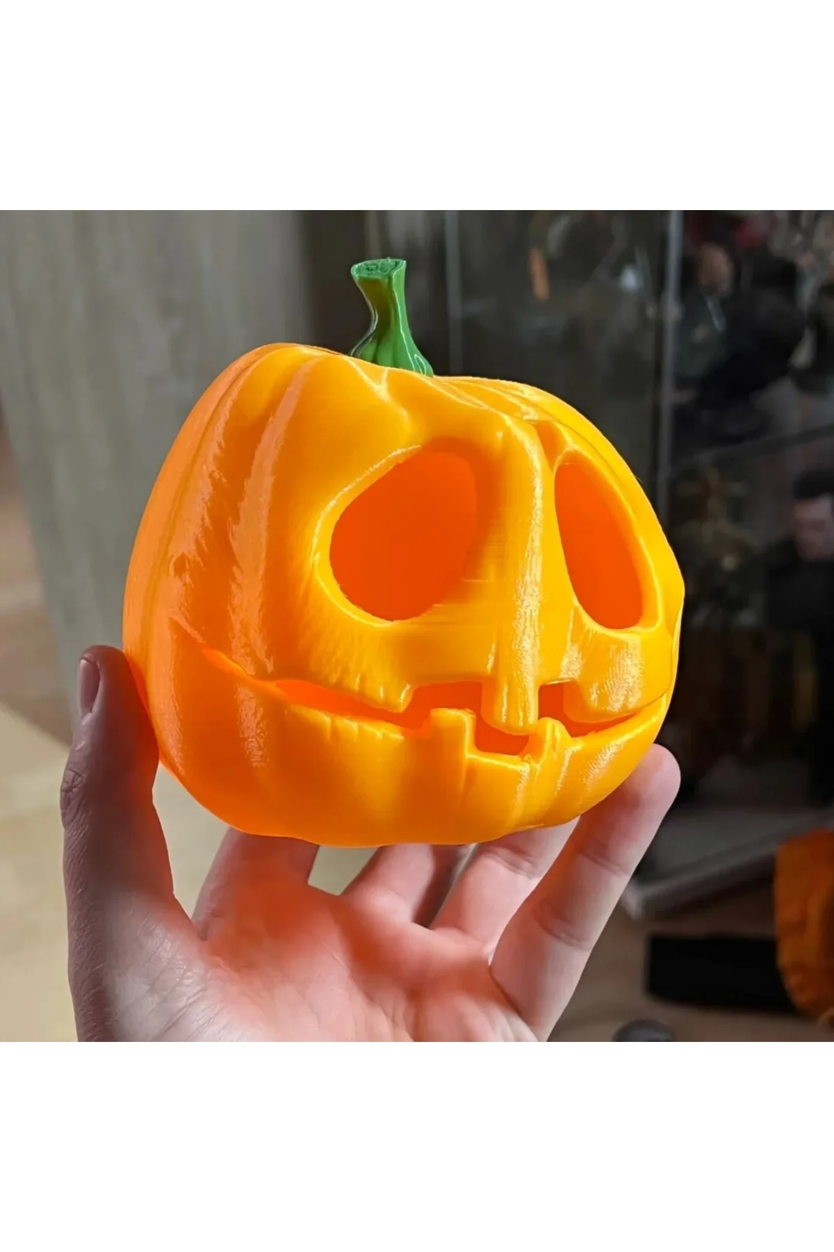 Balkabağı Halloween Pumpkin Mumluk Büyük Boy