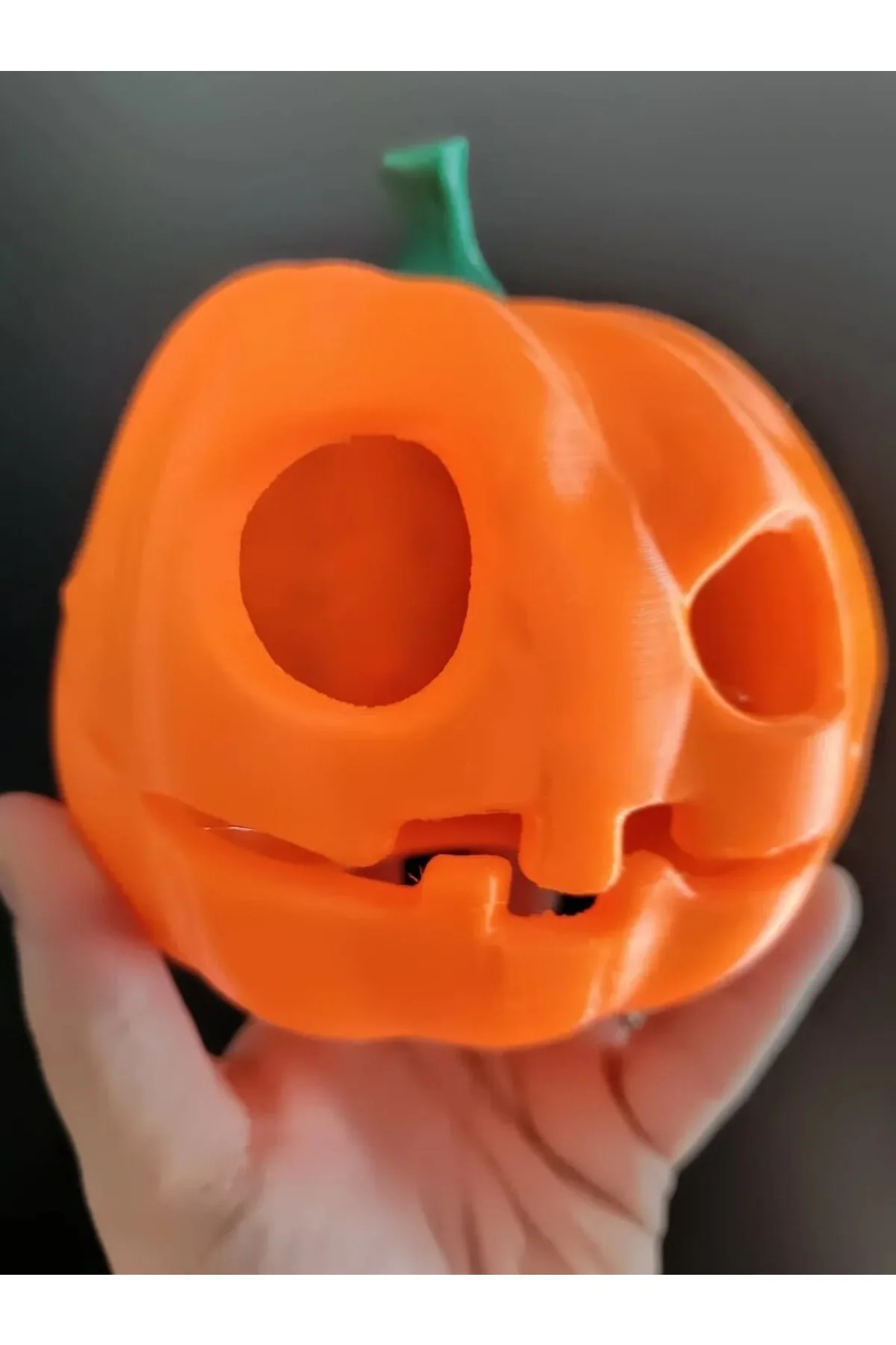Balkabağı Halloween Pumpkin Mumluk Büyük Boy
