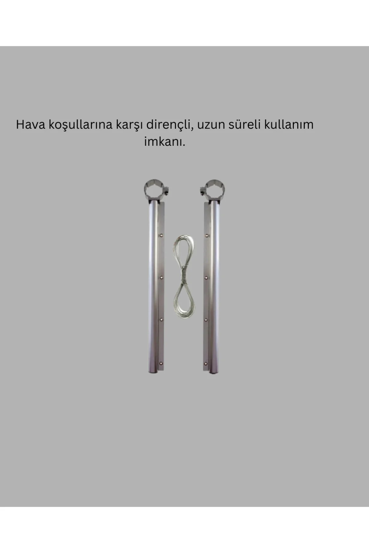 Balkon Demiri Çamaşır Askısı Kare Demirlere Uygun Dayanıklı Tasar