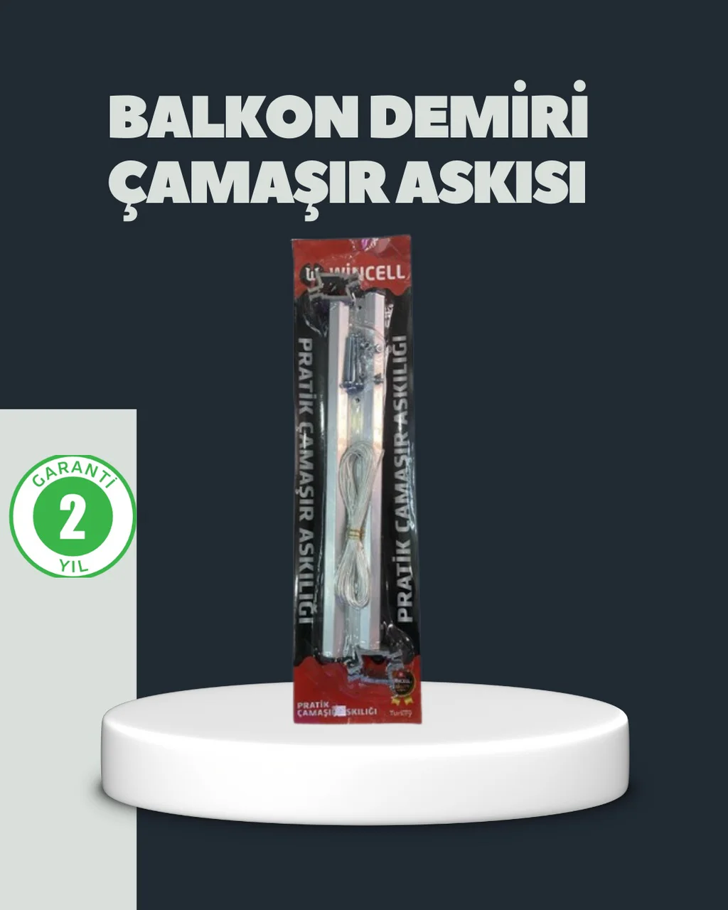 Balkon Demiri Çamaşır Askısı Kare Demirlere Uygun Dayanıklı Tasarım - Lisinya Diğer