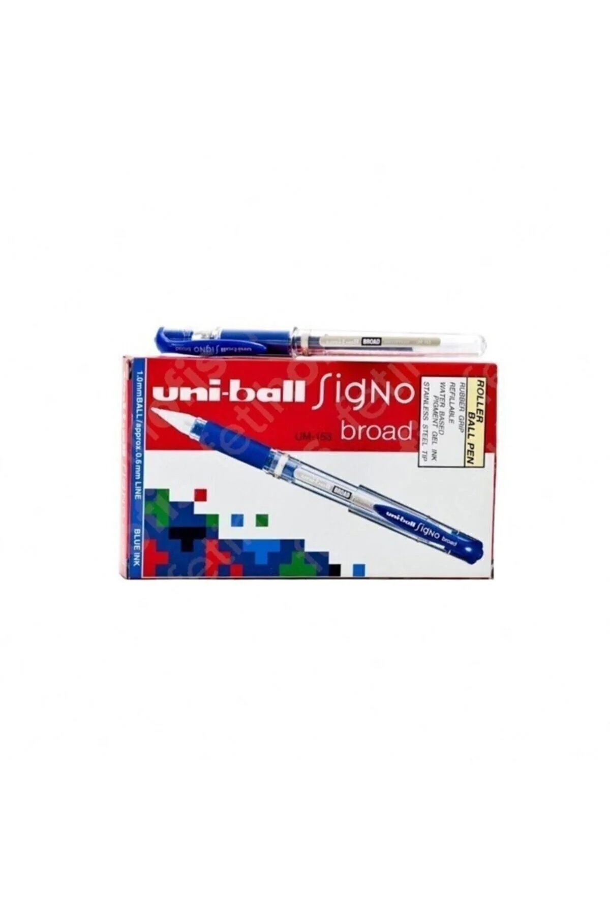 -ball Um-153 Signo Broad Imza Kalemi 1.00 Mm Mavi 12'li Kutu -ball Um-153 Signo Broad Imza Kalemi 1.00 Mm Mavi 12'li Kutu