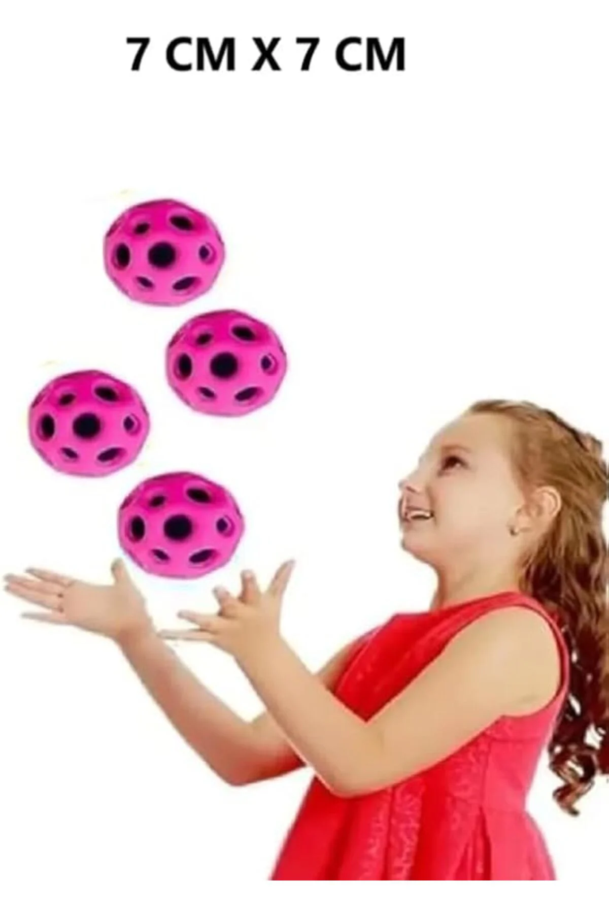 BALL (YÜKSEĞE ZIPLAYAN TOP) - 7 CM - SÜPER EĞLENCELİ UZAY TOPU - 