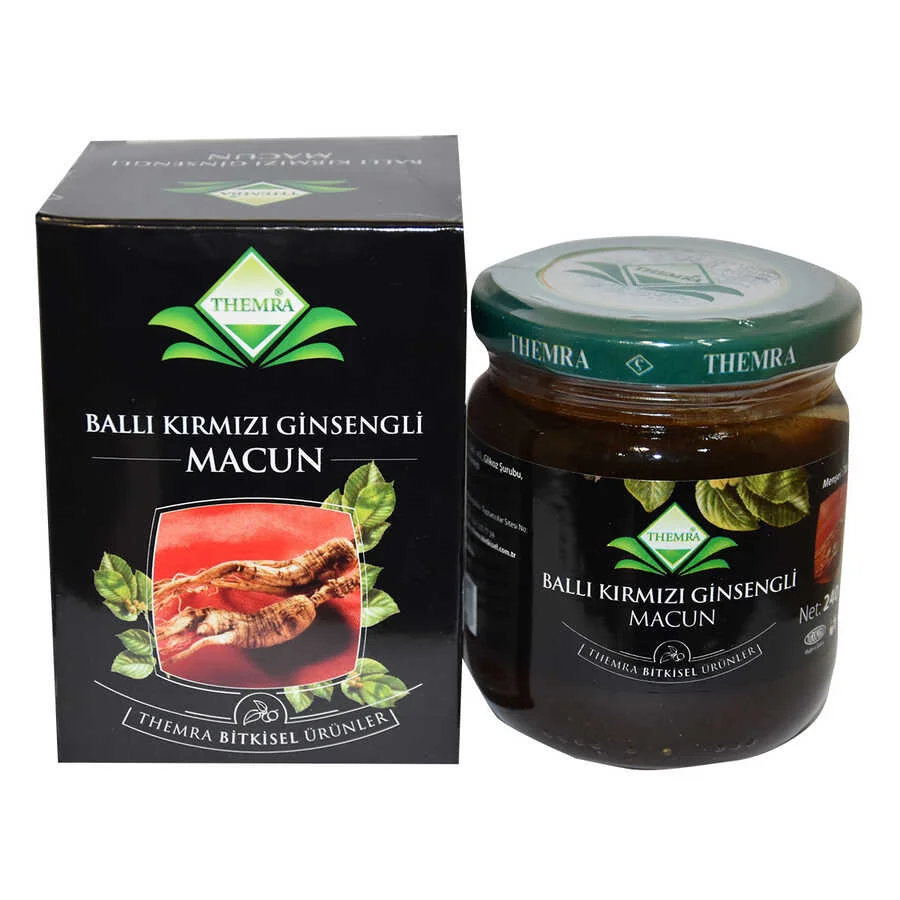 Ballı Kırmızı Ginsengli Macunu Bitkisel Karışım 240 Gr – Enerji ve Bağışıklık Desteği