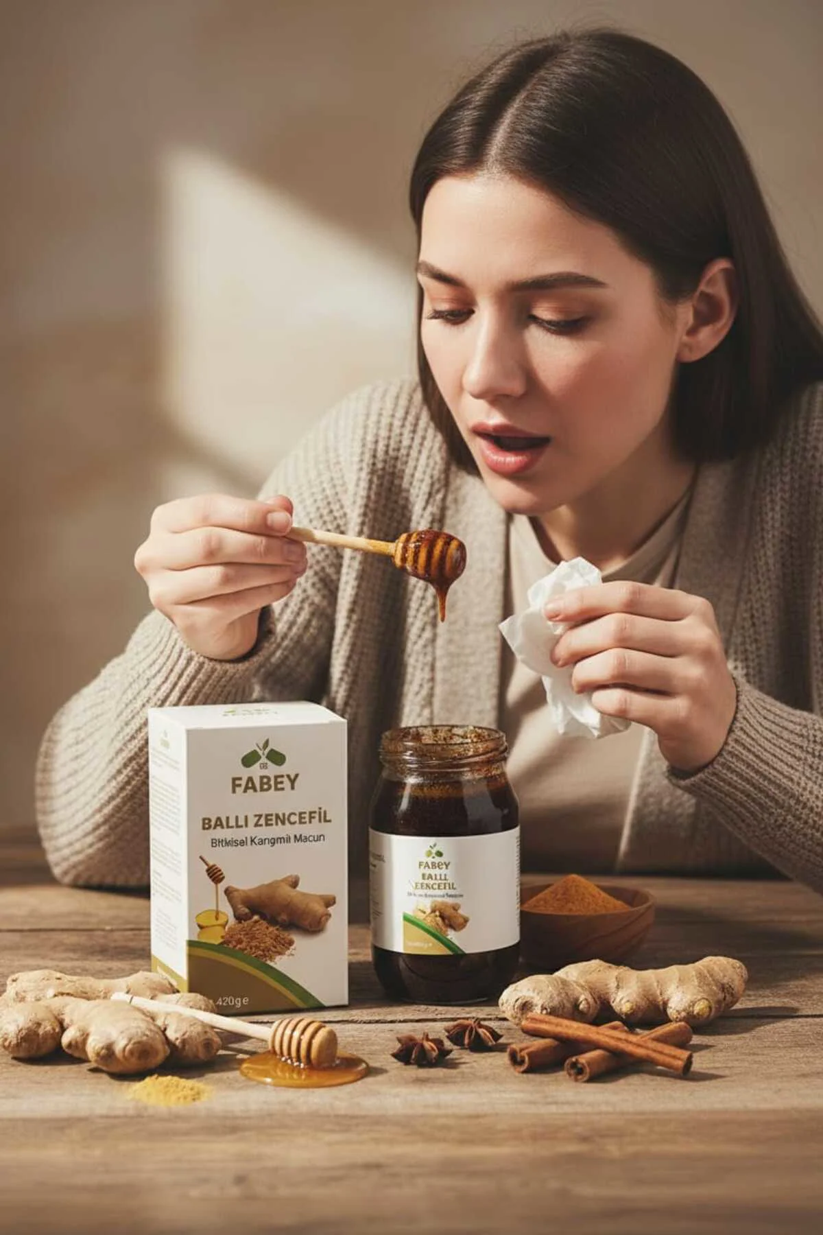 Ballı Zencefilli Bitkisel Karışımlı Macun 420gr