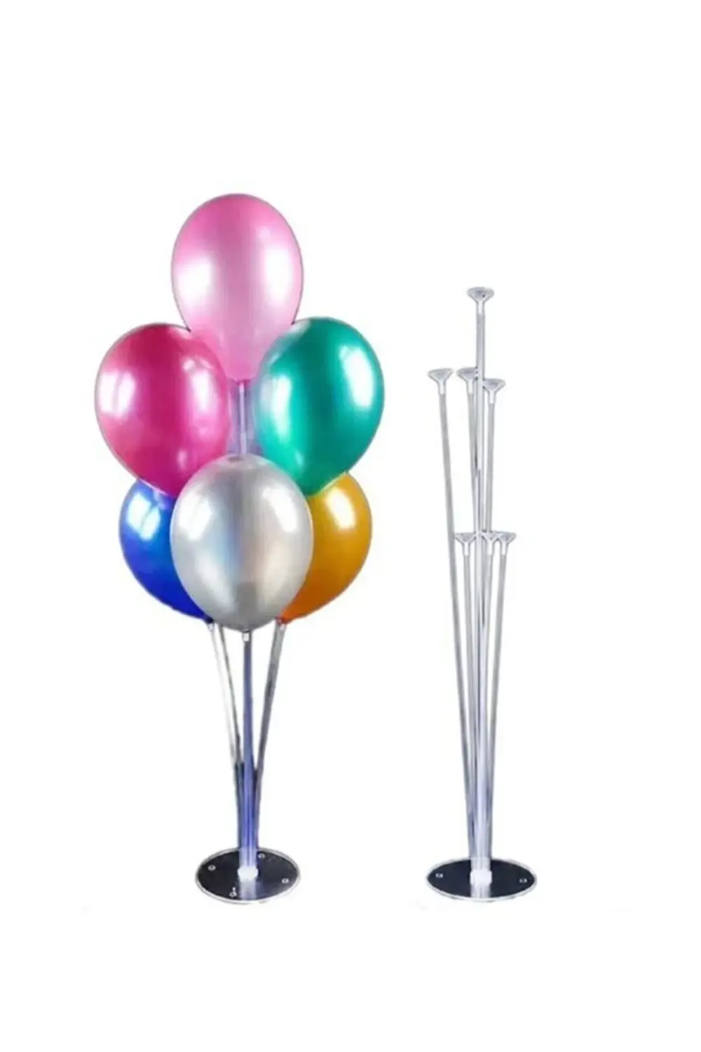 Balon Standı 7 Çubuklu Ayaklı Stand 75 cm