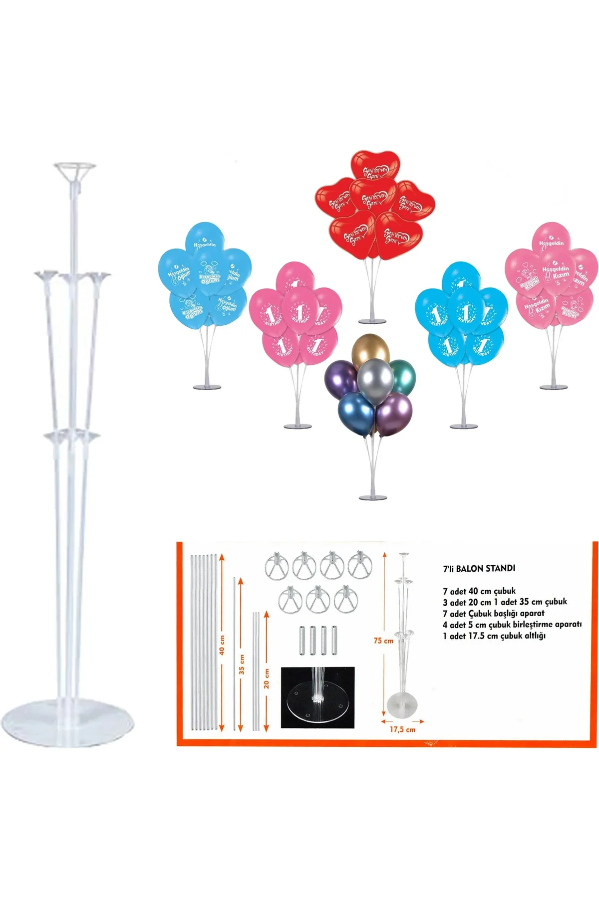 Balon Standı 75 cm Balon Standı 75 cm