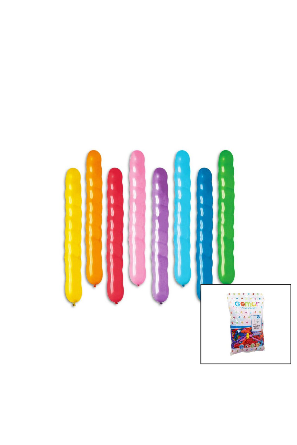 Ok Aksesuar Balon Uzun Burgulu 31 İnç - H.80Cm - 100Pcs ( Paket İçinde 100 Ad
