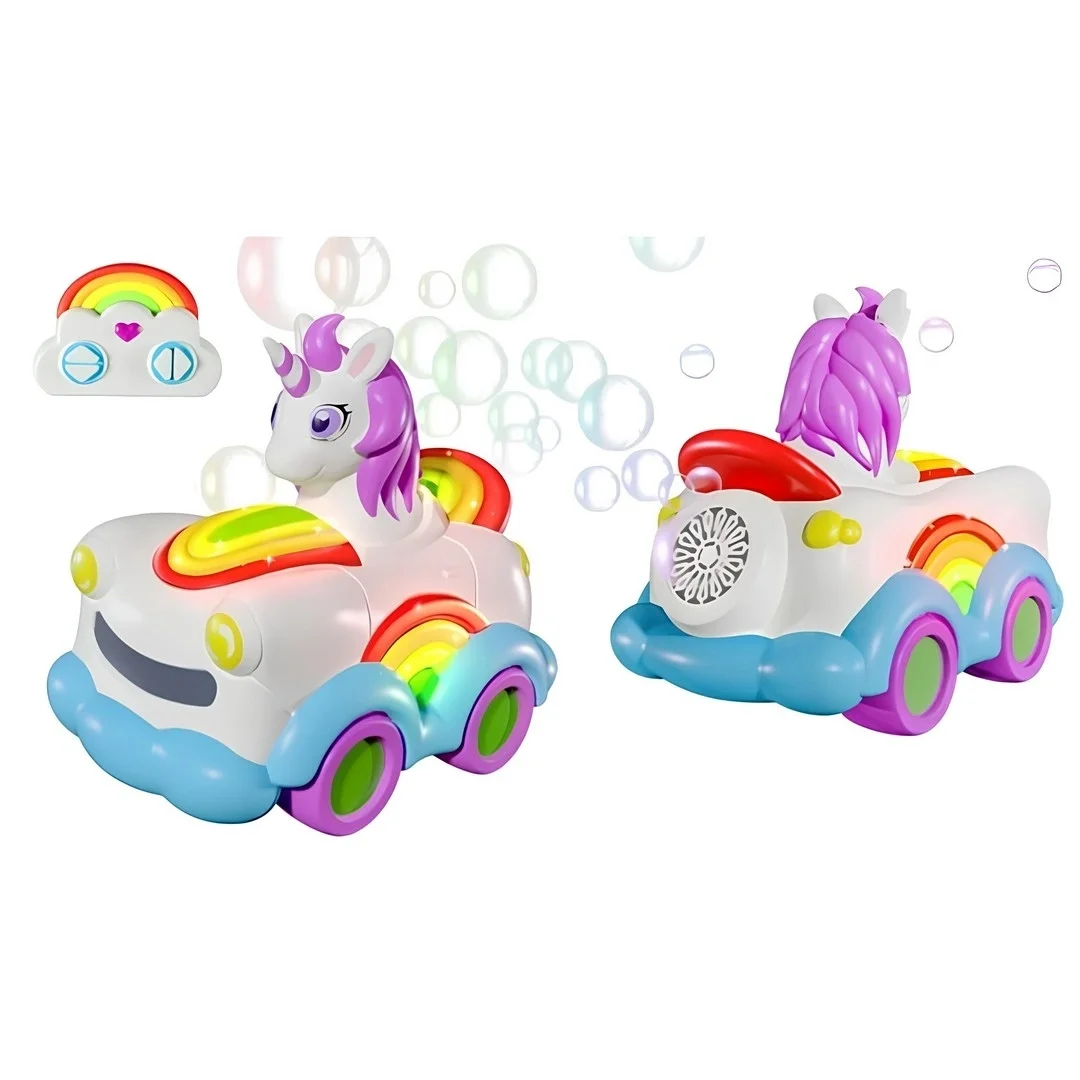 Baloncuk Çıkartan Uzaktan Kumandalı Unicorn Araba 3.7V.USB - S00090834