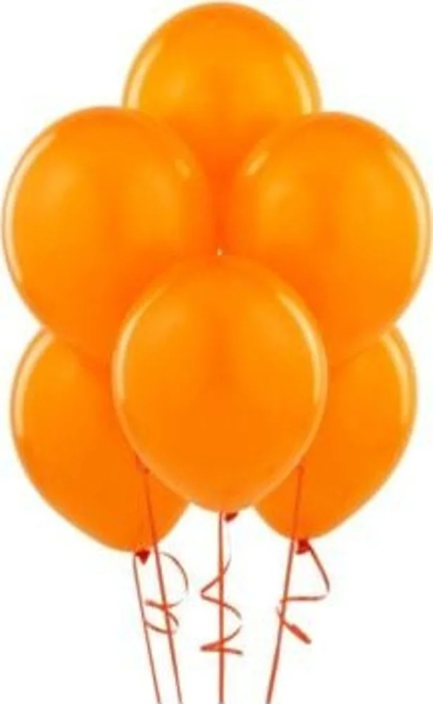 Balonevi 12" Baskı Balonu Neon Turuncu 100 Lü