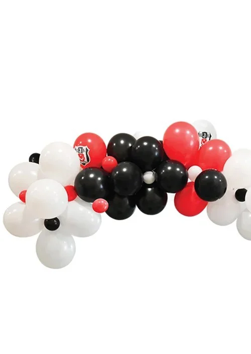 Balonevi Beşiktaş Asorti Balon Dekorasyon Set 70Li