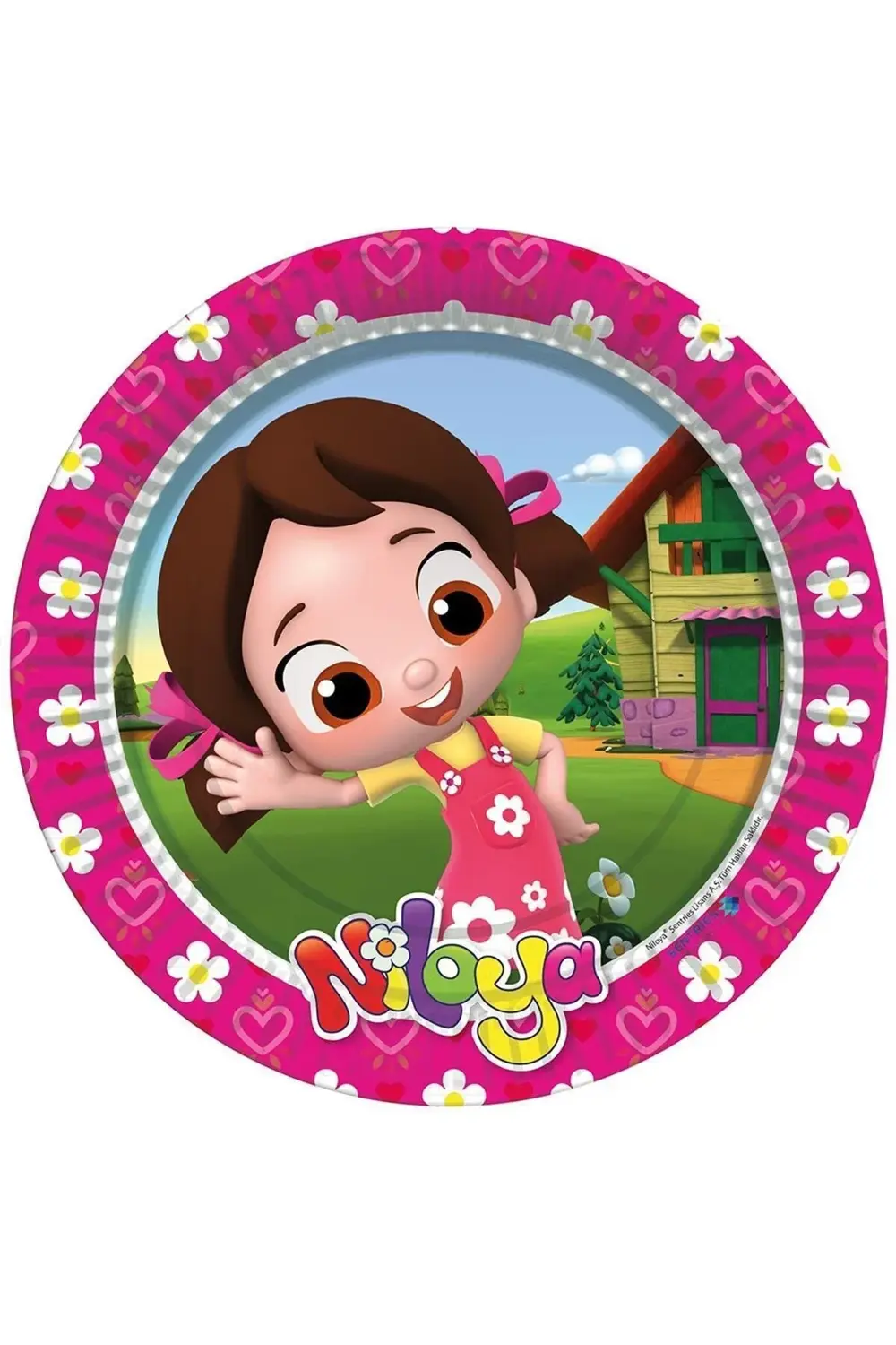 Balonevi Marka Lnl8436 Balonevi Niloya 8 Adet Kağıt Tabak 23 cm