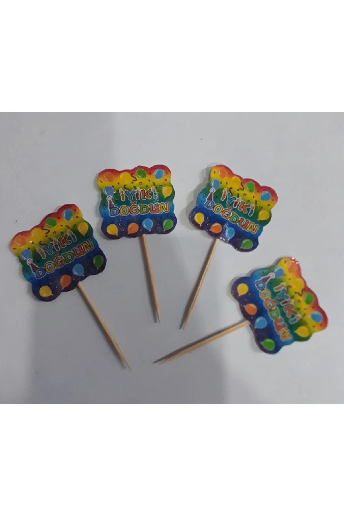 Balonlu Kürdan 20 Li Renkli