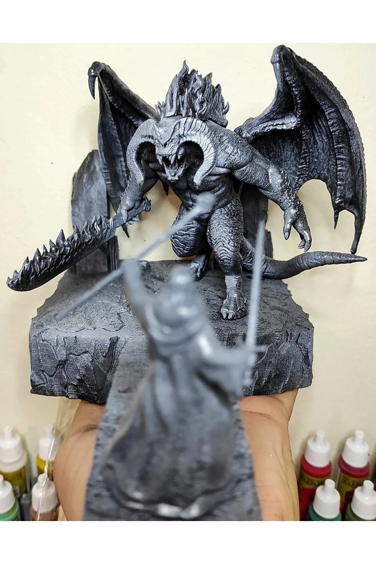 Balrog Ve Gandalf Savaşıyor Figür 20 Cm Yüzüklerin Efendisi Lotr (büyük Boy)