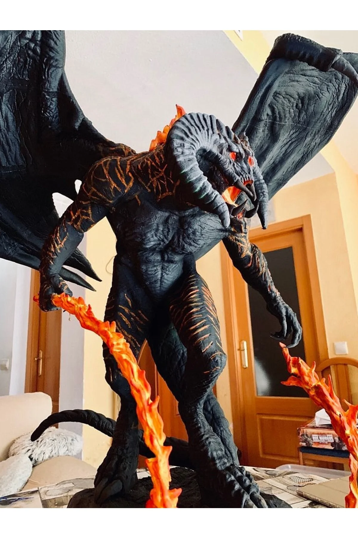 Balrog Yüce Iblis Boyalı Figür 30 Cm Yüzüklerin Efendisi Lotr (DEV BOY)
