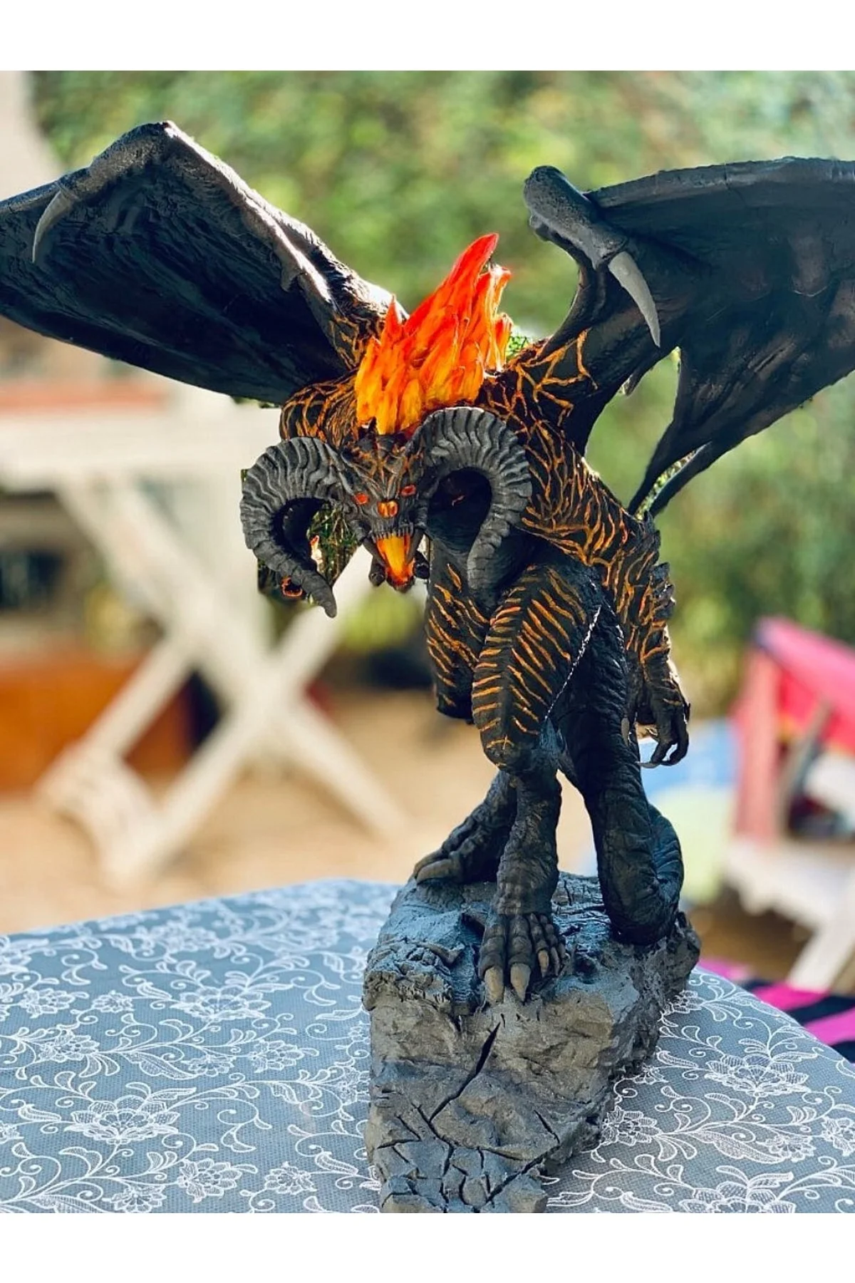 Balrog Yüce Iblis Boyalı Figür 30 Cm Yüzüklerin Efendisi Lotr (DEV BOY)