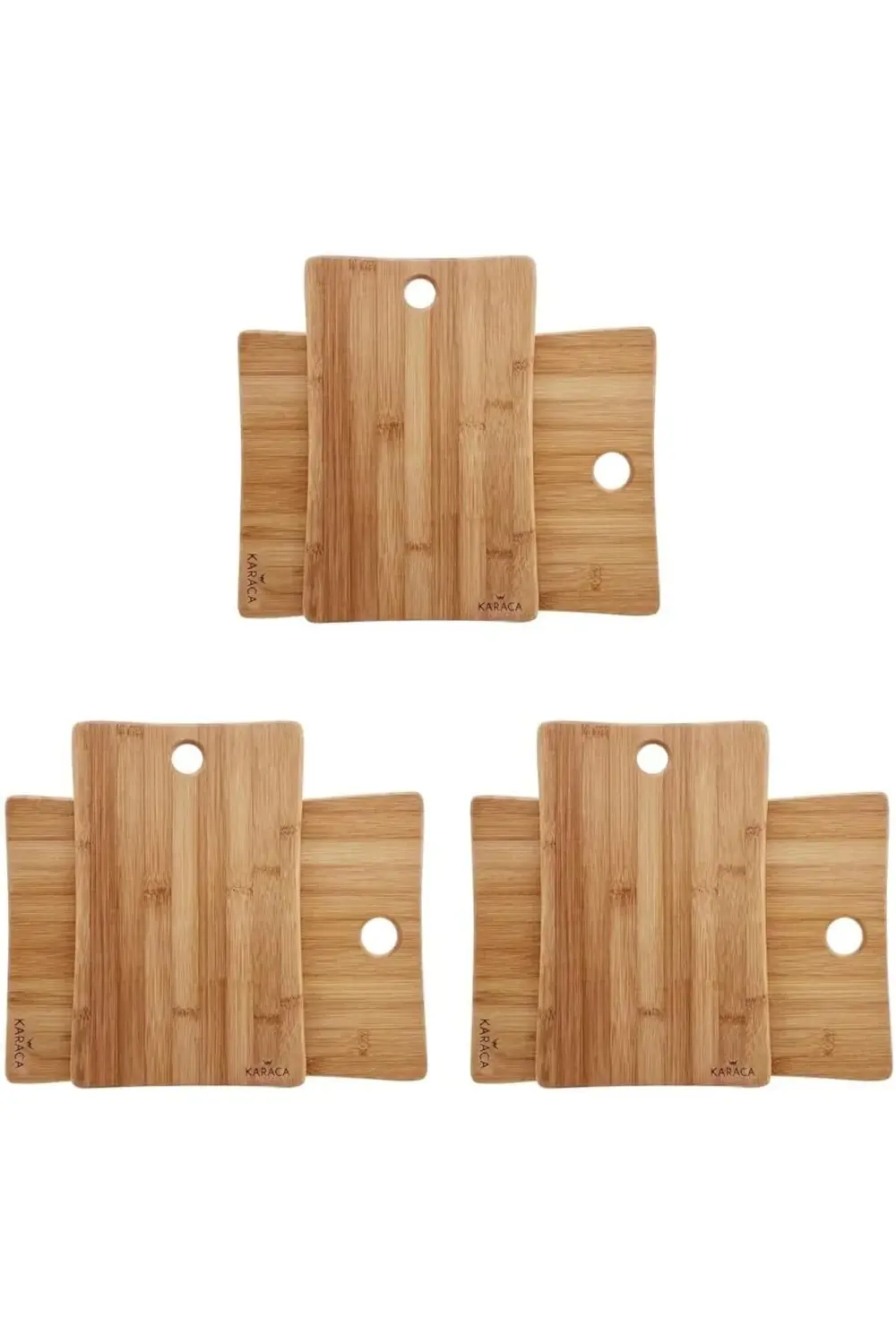 Bamboo 2'li Kesme Tahtası 3lü paket 1178227