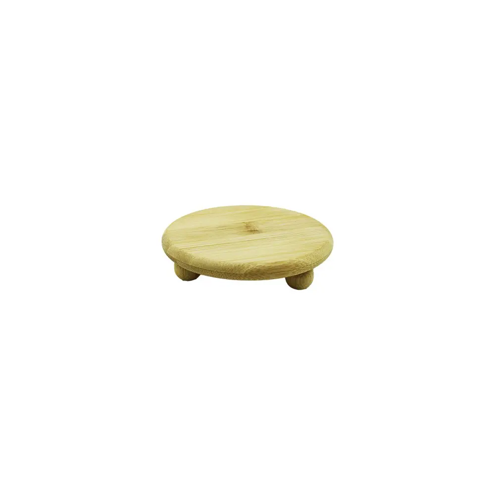 BAMBOO BAMBU SUNUM TABAK AYAKLI 11X11CM (4741)