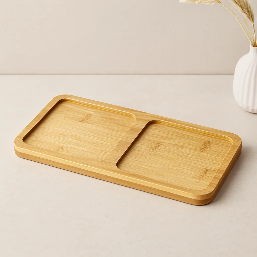 Bambu 2 Bölmeli Yağdanlık Altlığı 20x10x0.8 cm Fiyatı, Yorumları ve Özellikleri