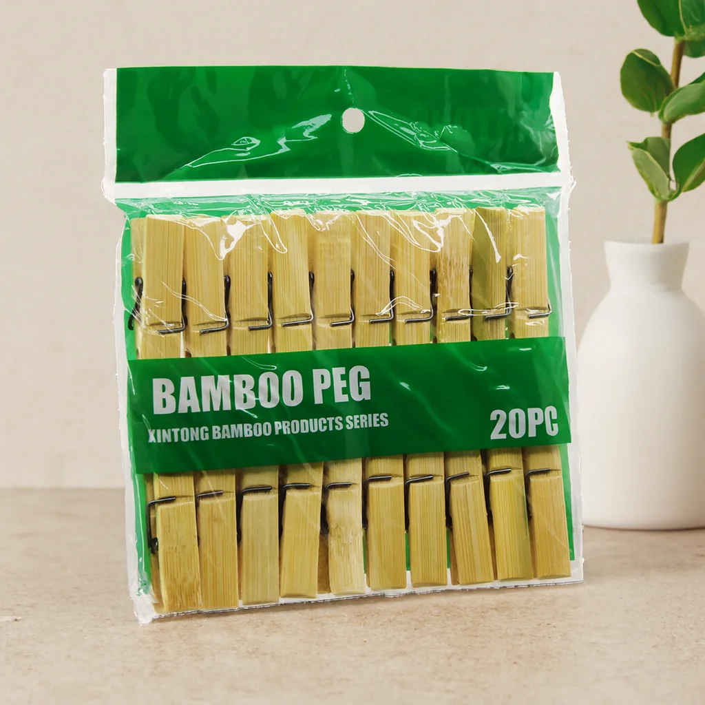 Bambu Ahşap Mandal 20'li Bambu Ahşap Mandal 20'li