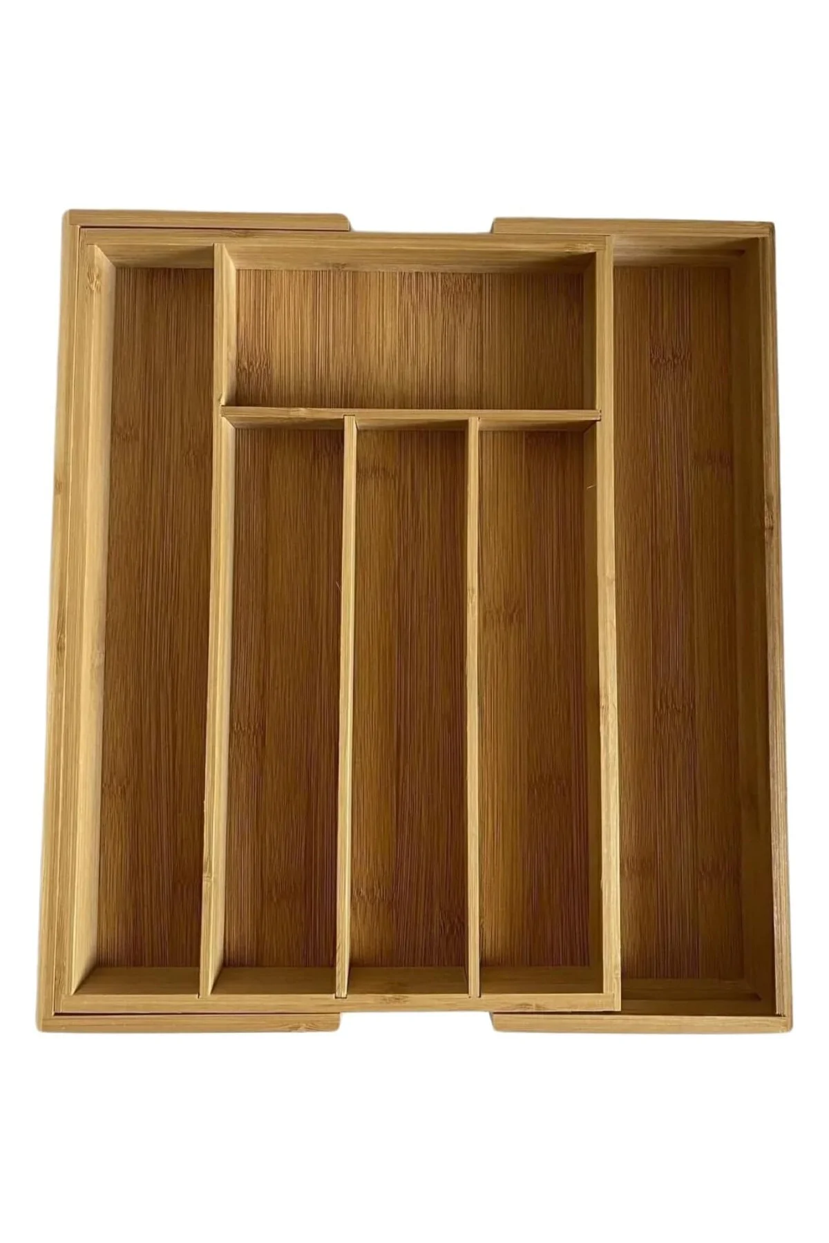 Bambu Ayarlanabilir Çekmece Içi Ölçü Ayarlı Kaşıklık 5-7 Bölmeli