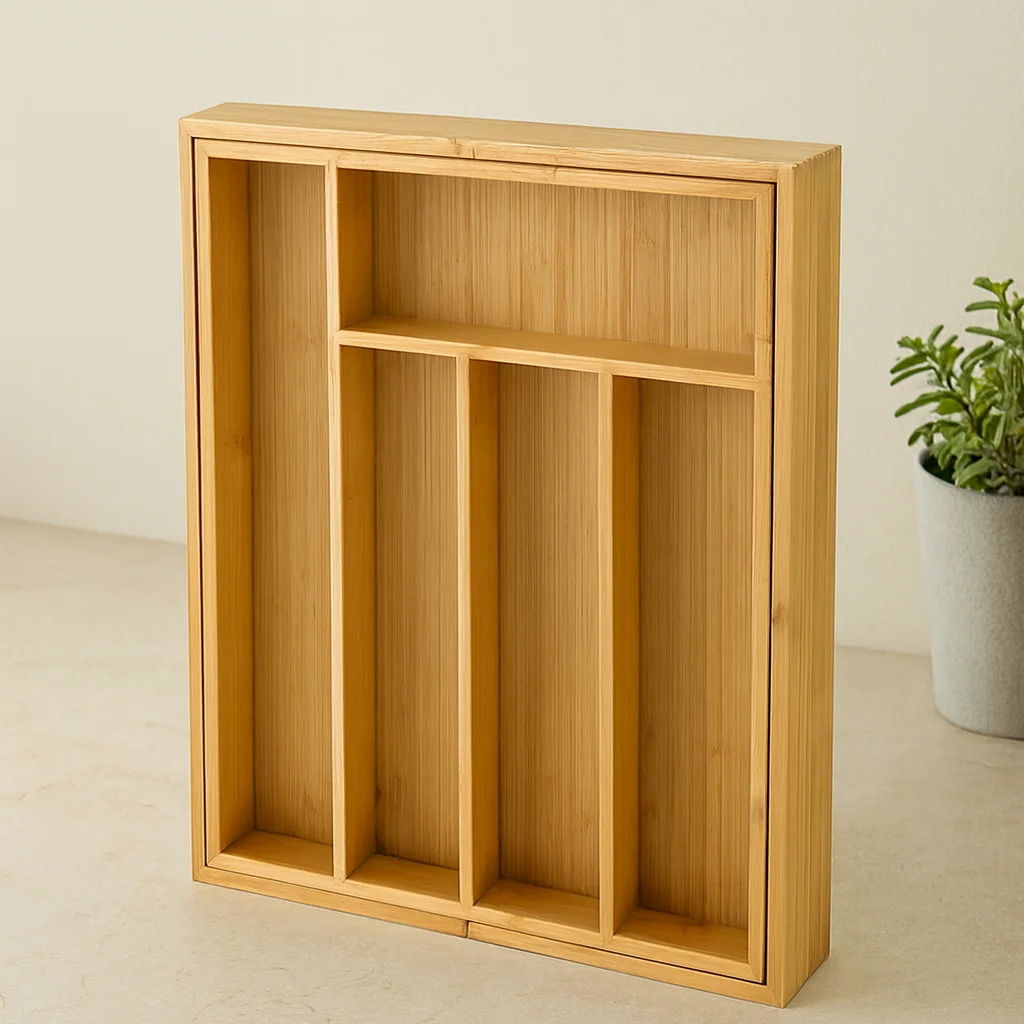 Bambu Çekmece Kaşıklık 7 Bölmeli Çok Amaçlı Organizer Bambu Çekmece Kaşıklık 7 Bölmeli Çok Amaçlı Organizer