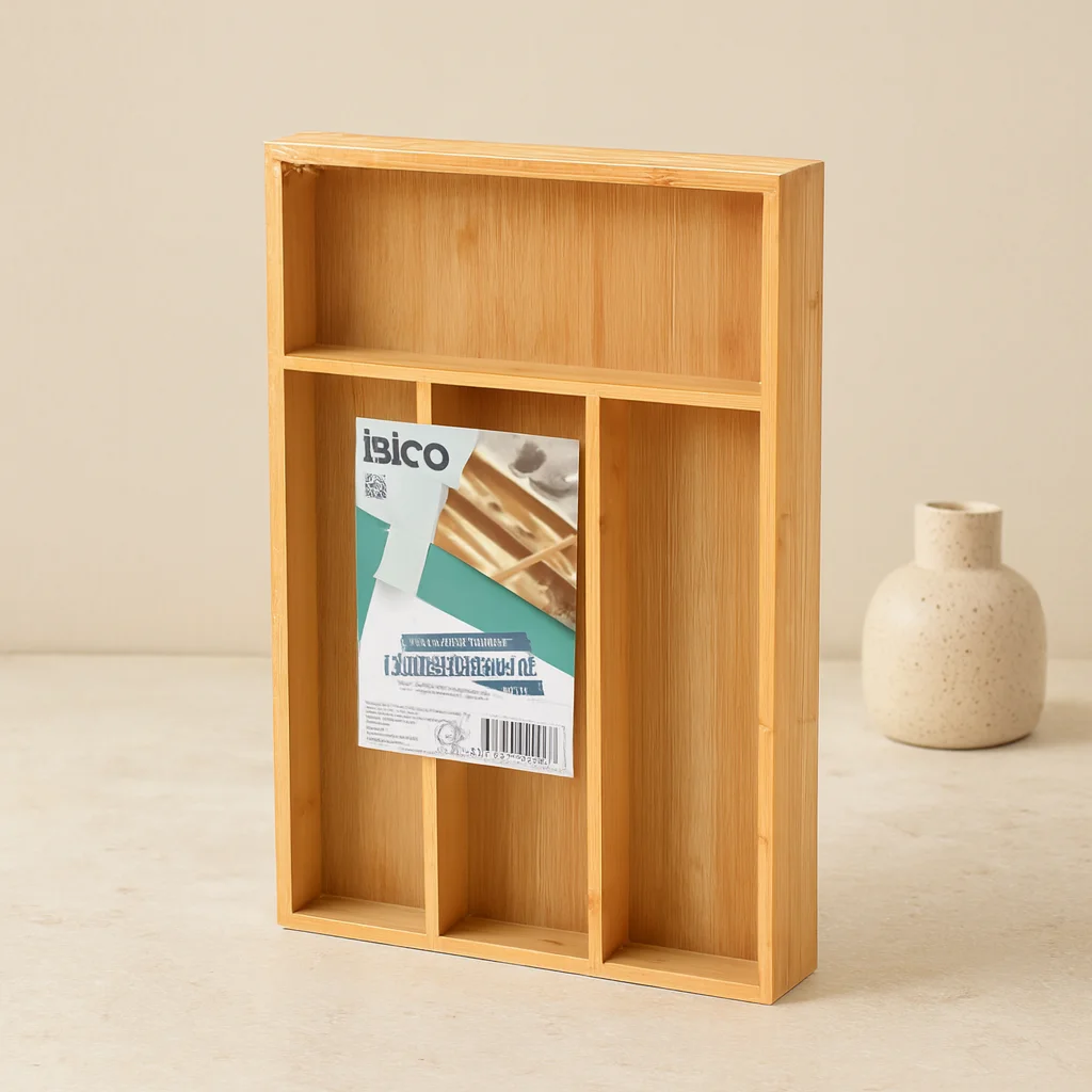 Bambu Çekmece Kaşıklık 22.4x33 cm - 4 Bölmeli Çok Amaçlı Organizer Fiyatı, Yorumları ve Özellikleri