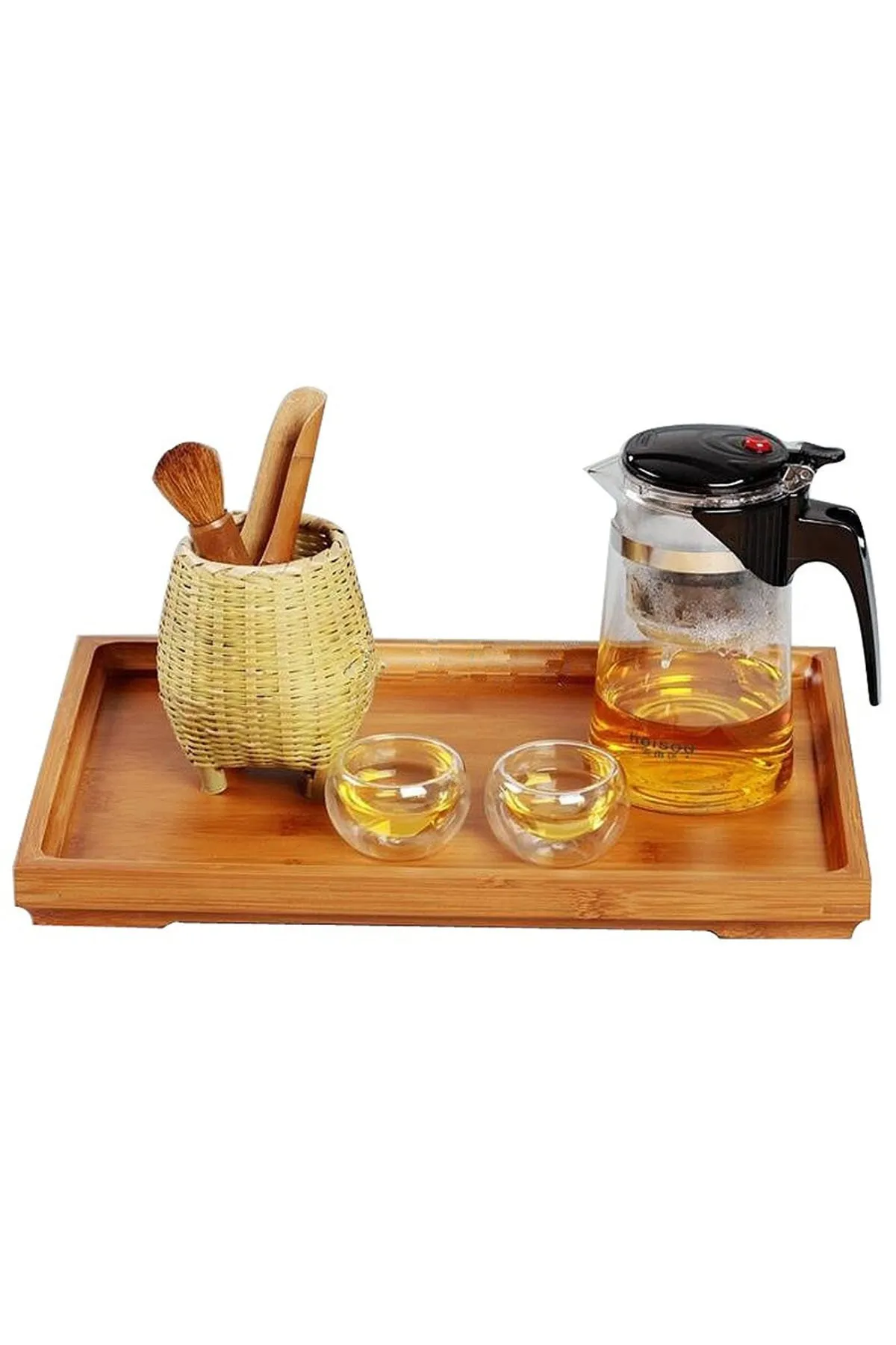Just Cheap Store Bambu Çok Amaçli Düzenleyici Sunum Tepsisi (33 Cm X 22 Cm) 81287