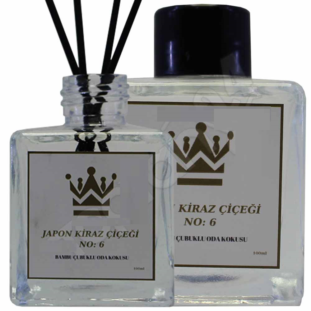 Luluyen Bambu Çubuklu 2 Adet 100 Ml Japon Kiraz Çiceği Oda Kokusu Koku Gi