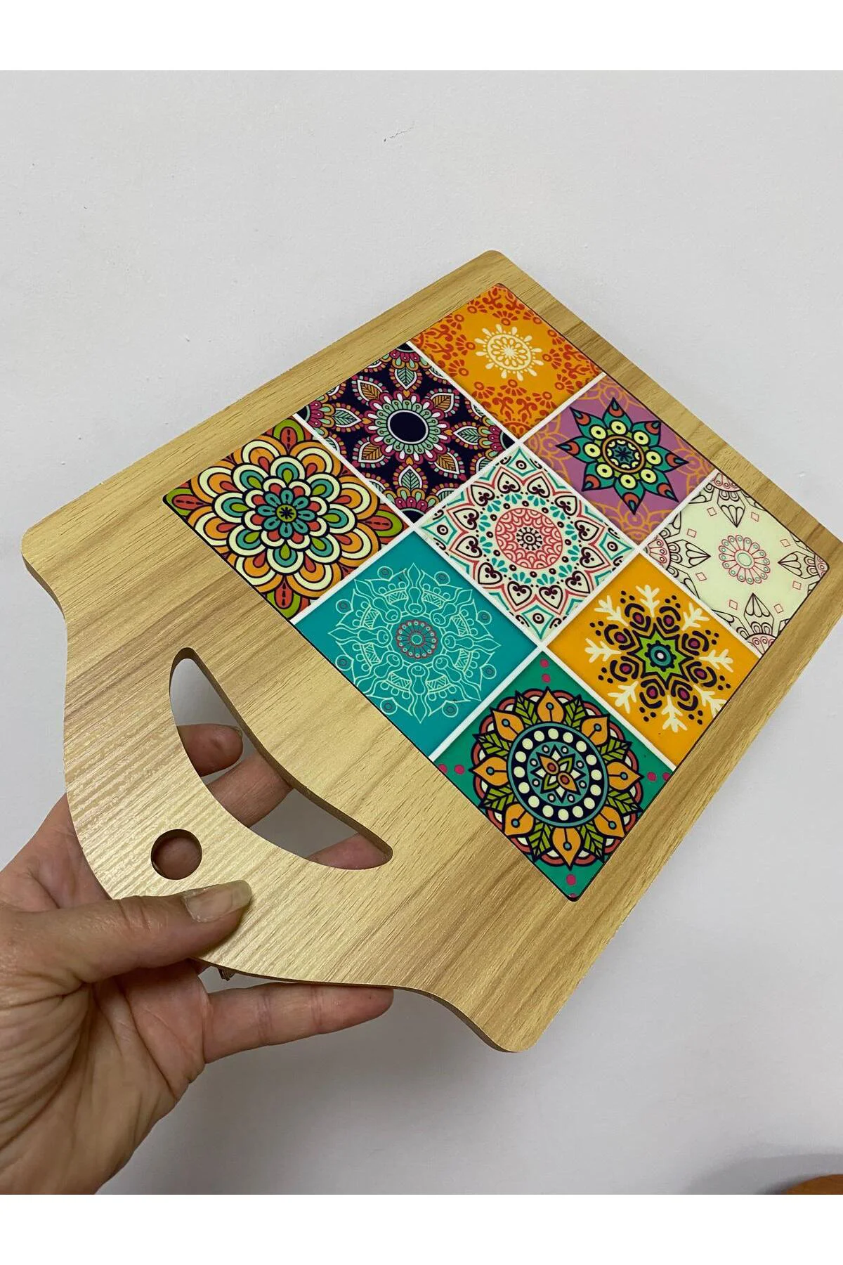 Bambu Desenli Kesme Tahtası